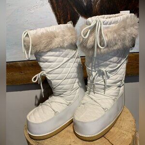 Retro look moon boots white 39/41
